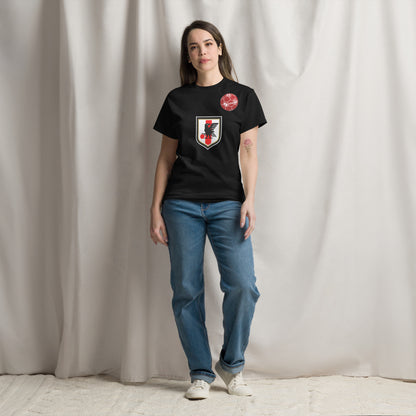 Japan Soccer Fan T-Shirt – Samurai Blue Unisex Tee by Passport Outfitters