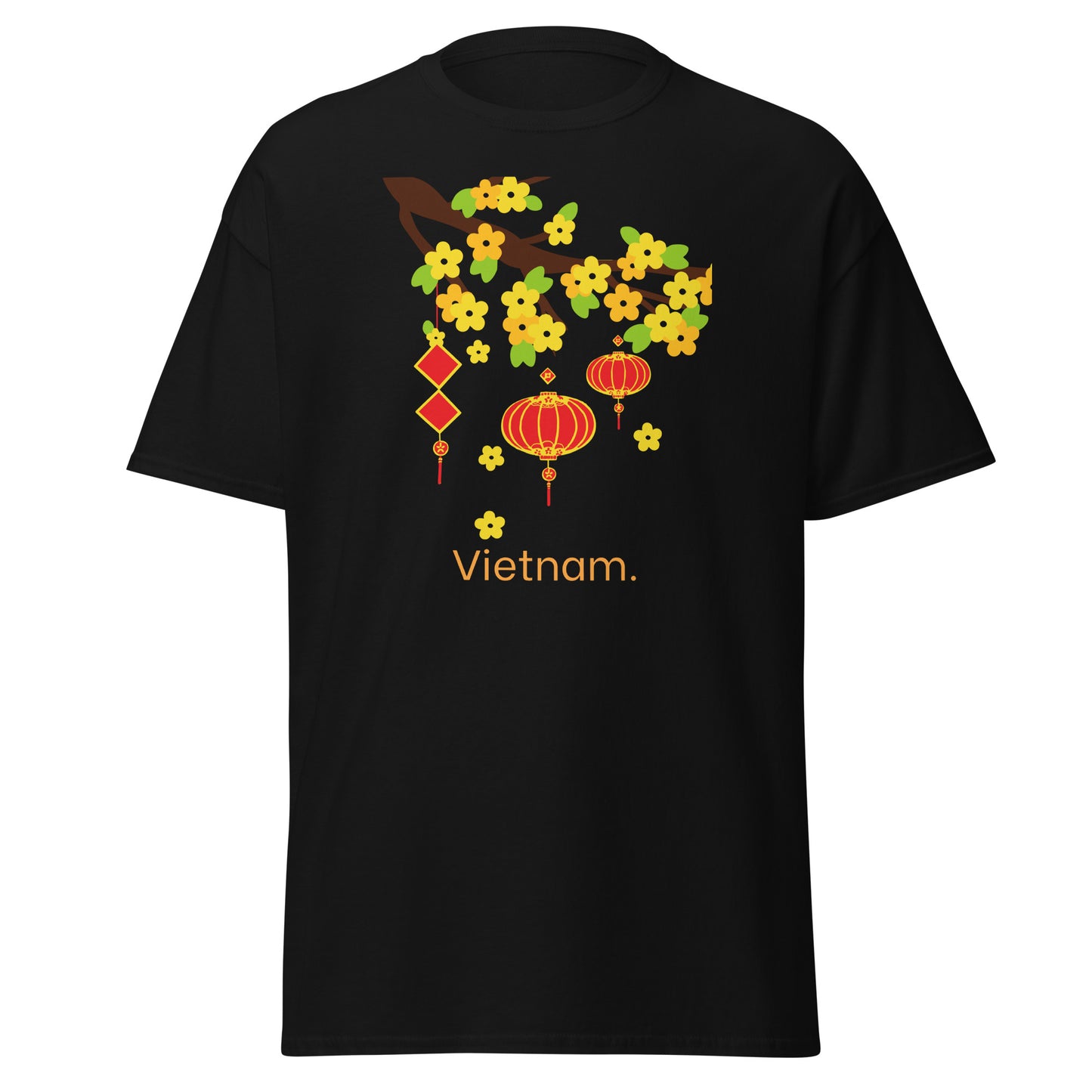 Vietnam Floral Lantern Heritage T-Shirt by Passport Outfitters