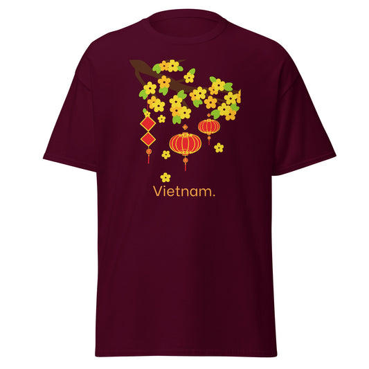Vietnam Floral Lantern Heritage T-Shirt by Passport Outfitters