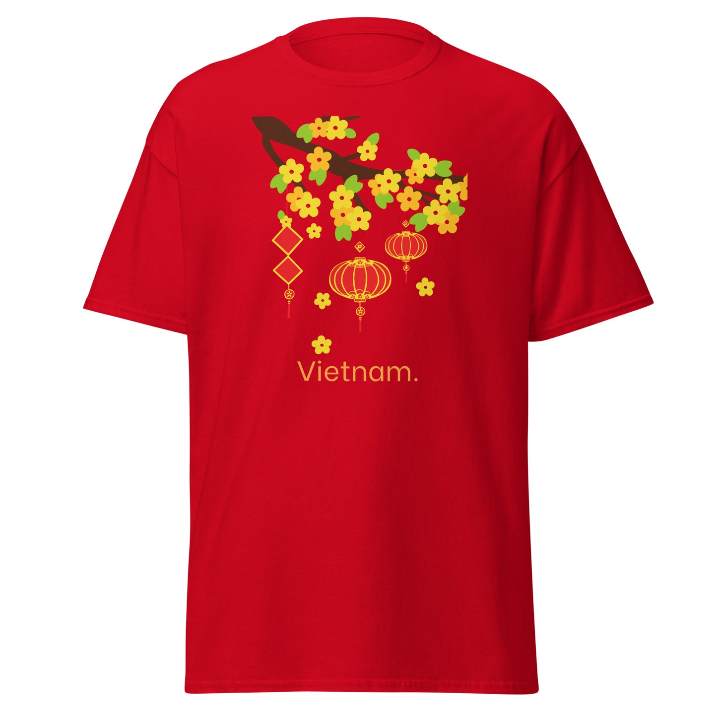 Vietnam Floral Lantern Heritage T-Shirt by Passport Outfitters