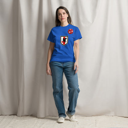 Japan Soccer Fan T-Shirt – Samurai Blue Unisex Tee by Passport Outfitters