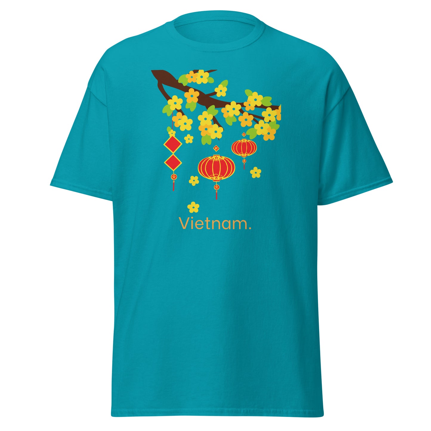 Vietnam Floral Lantern Heritage T-Shirt by Passport Outfitters