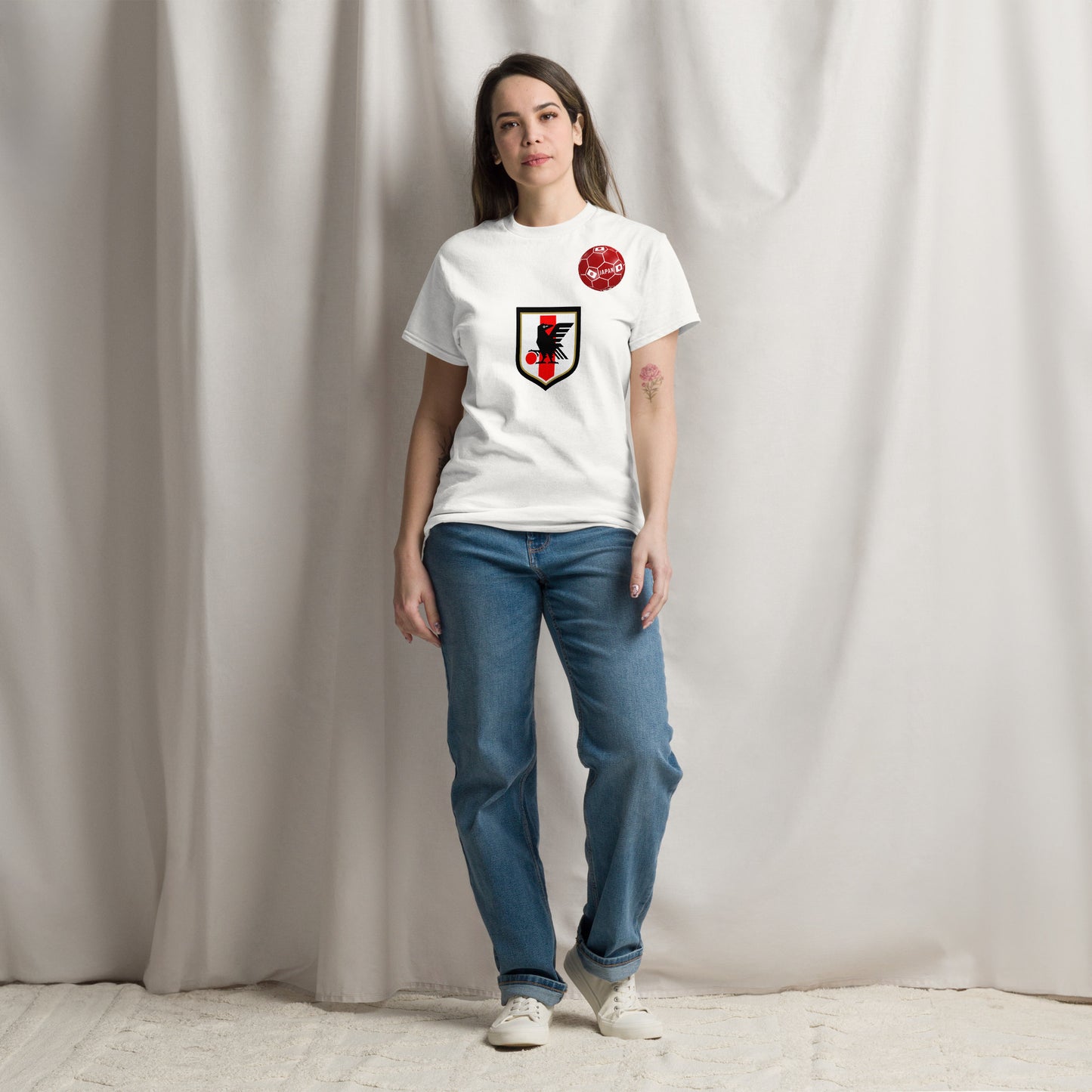 Japan Soccer Fan T-Shirt – Samurai Blue Unisex Tee by Passport Outfitters