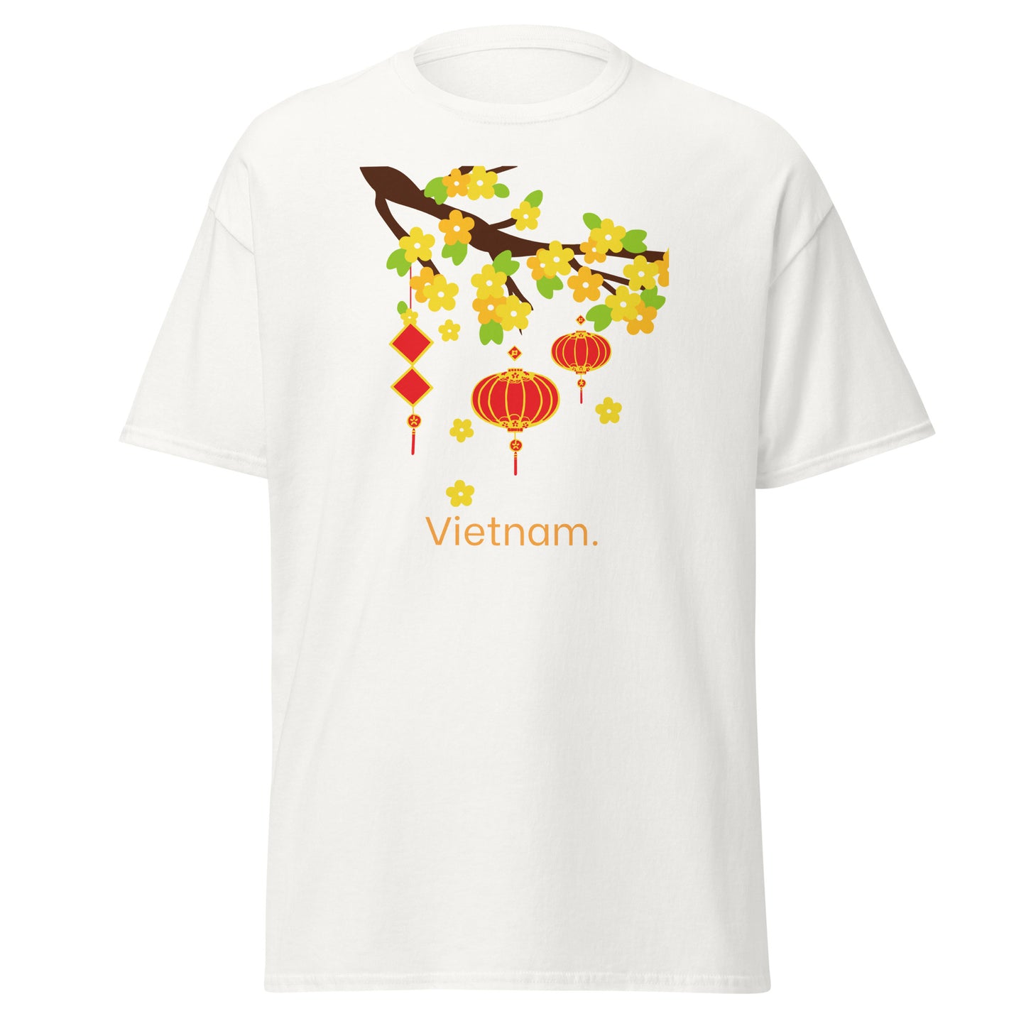 Vietnam Floral Lantern Heritage T-Shirt by Passport Outfitters