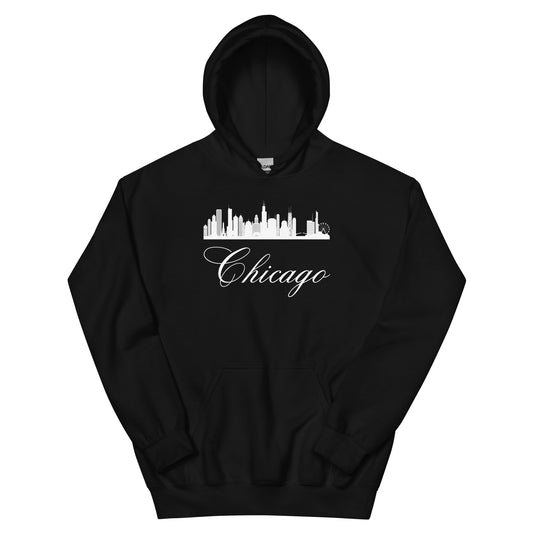 Chicago Skyline Unisex Hoodie | Premium Windy City Cityscape Pullover Sweatshirt by Passport Outfitters