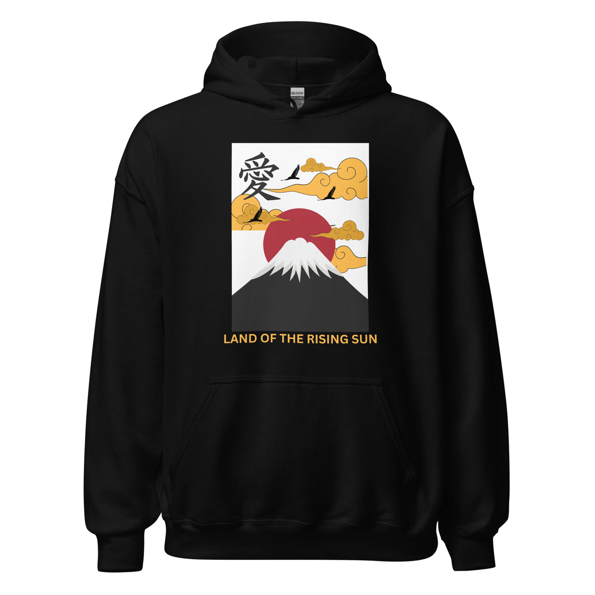 "Land Of The Rising Sun" Mt. Fuji Heavyweight Hoodie by Passport Outfitters