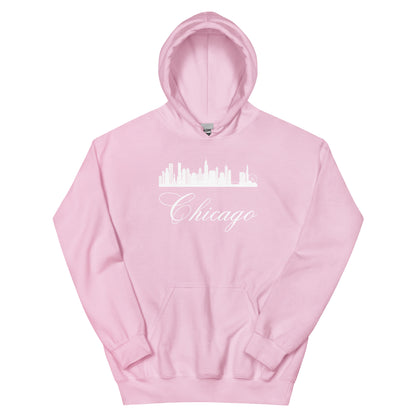 Chicago Skyline Unisex Hoodie | Premium Windy City Cityscape Pullover Sweatshirt by Passport Outfitters