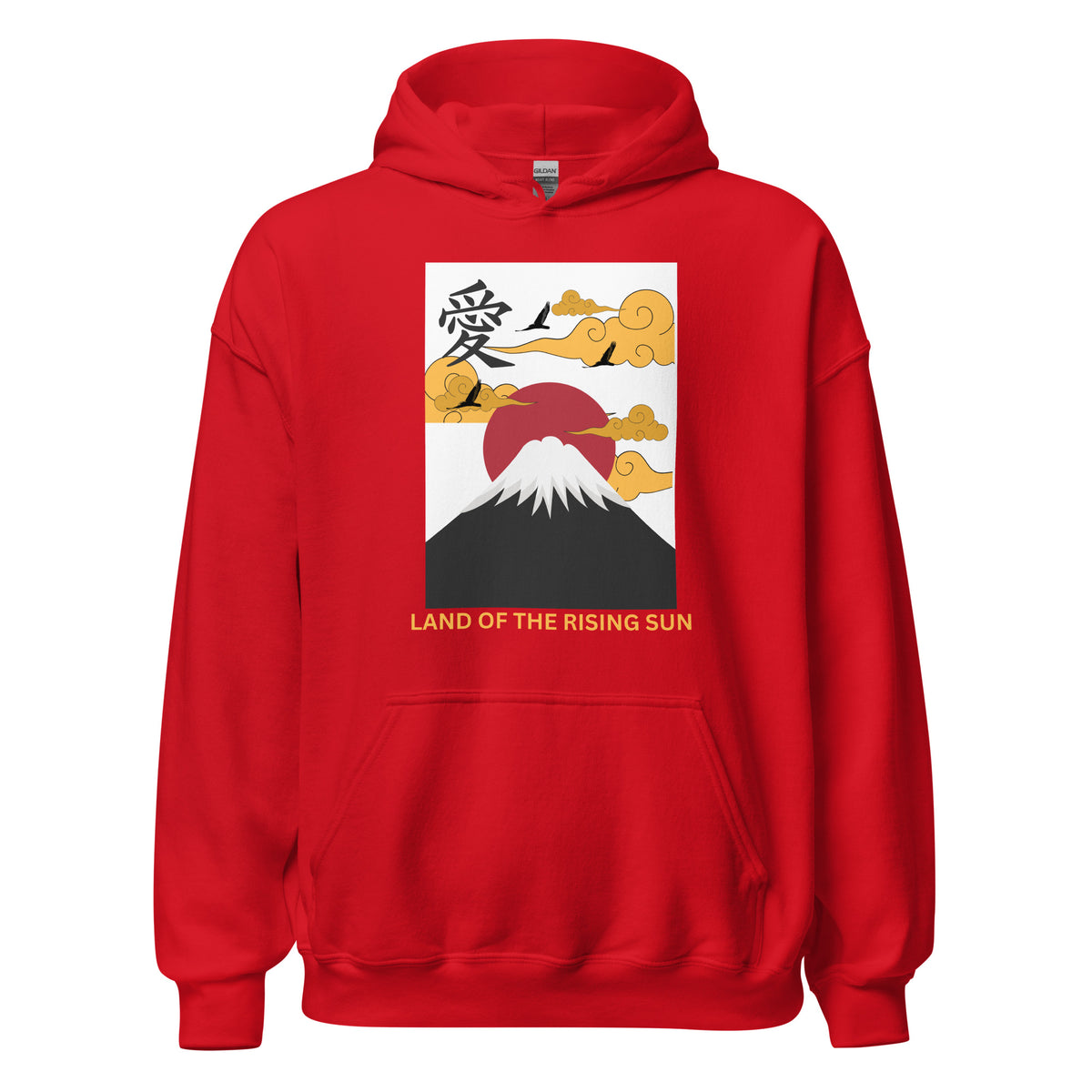 "Land Of The Rising Sun" Mt. Fuji Heavyweight Hoodie by Passport Outfitters