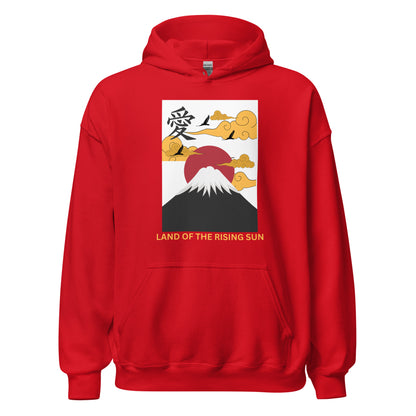 "Land Of The Rising Sun" Mt. Fuji Heavyweight Hoodie by Passport Outfitters