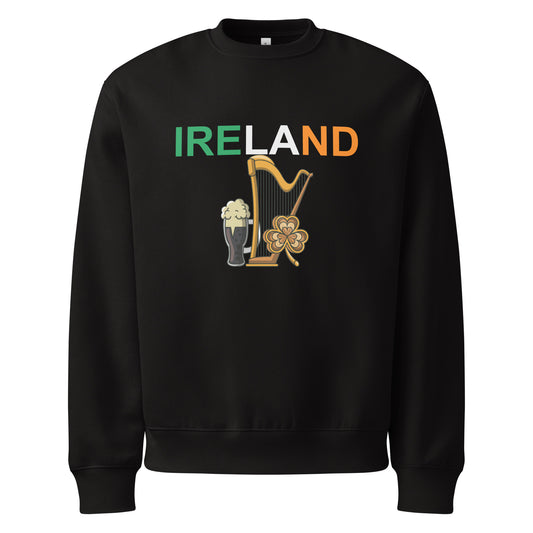 Ireland Travel Heritage Series Unisex Sweatshirt by Passport Outfitters