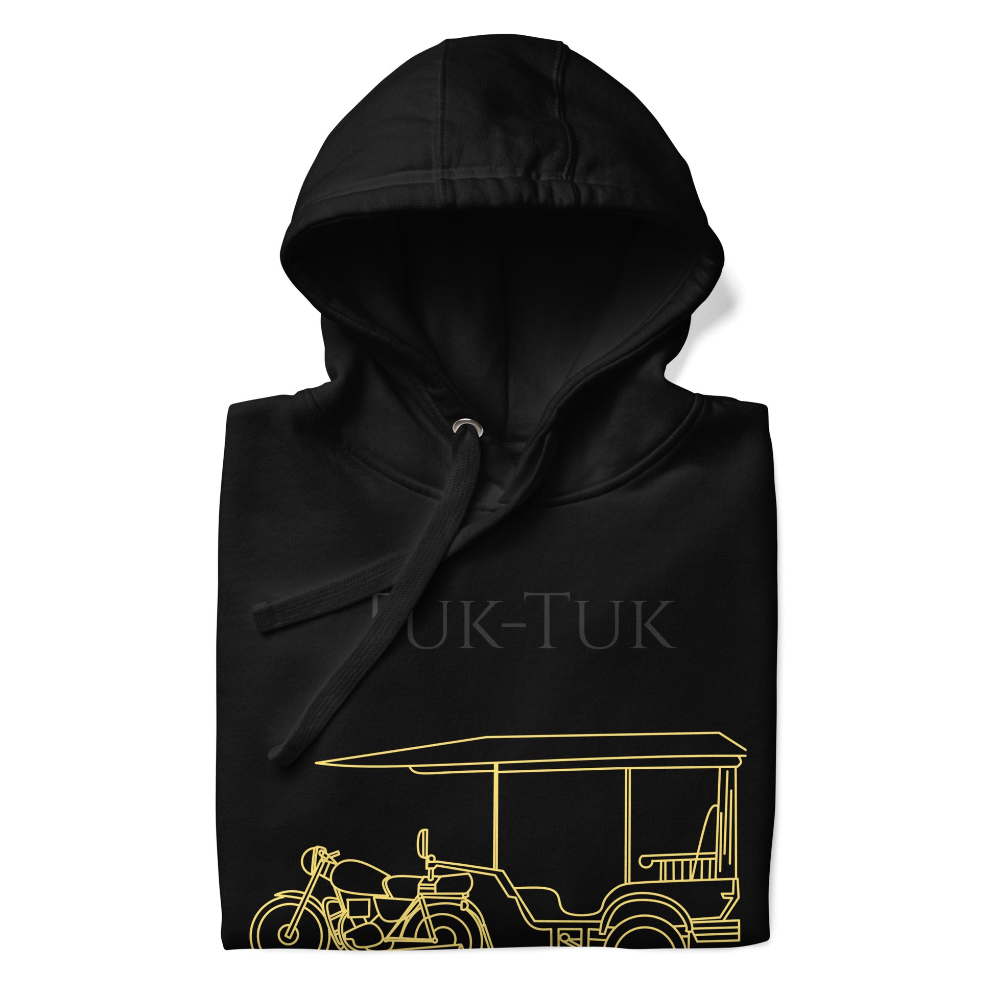 Tuk-Tuk Travel Hoodie – Black & Gold Edition by Passport Outfitters