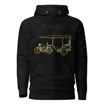 Tuk-Tuk Travel Hoodie – Black & Gold Edition by Passport Outfitters