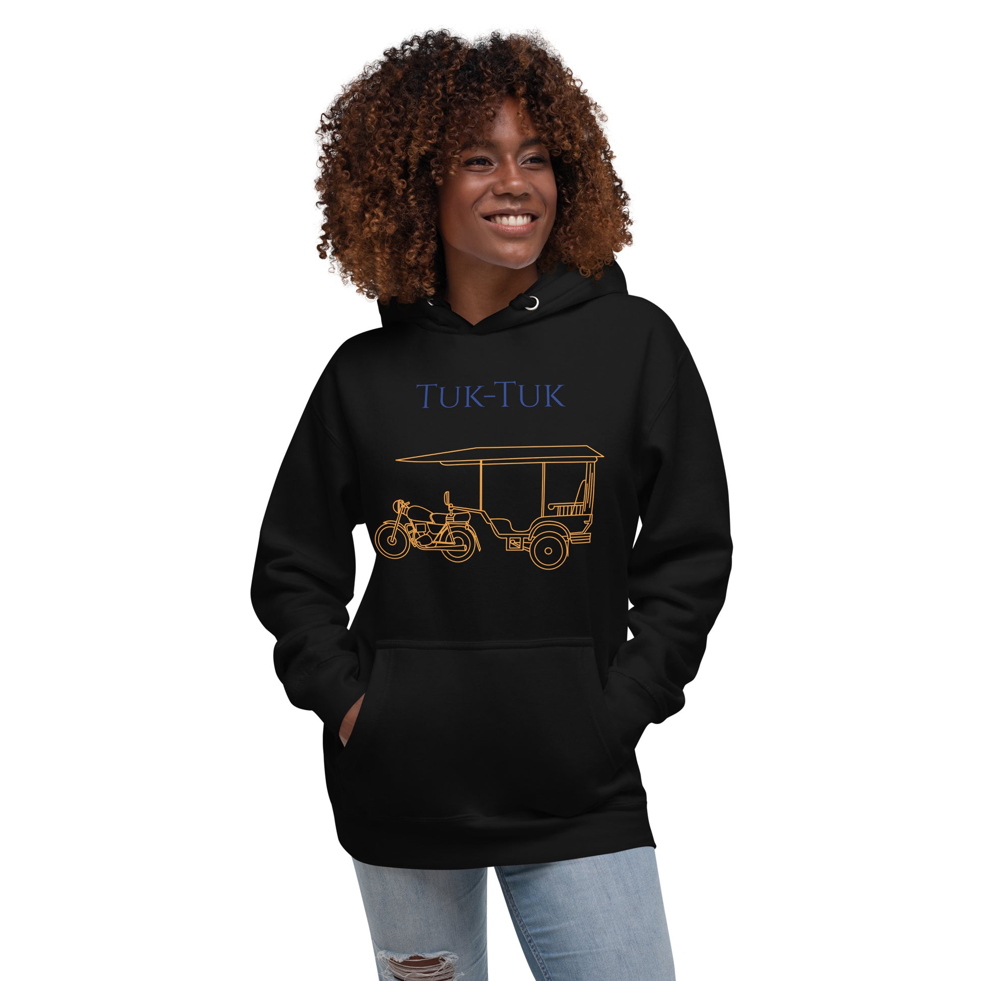 Tuk-Tuk Travel Hoodie – Royal & Gold Edition by Passport Outfitters