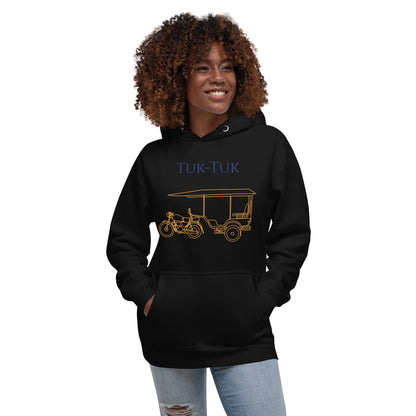 Tuk-Tuk Travel Hoodie – Royal & Gold Edition by Passport Outfitters