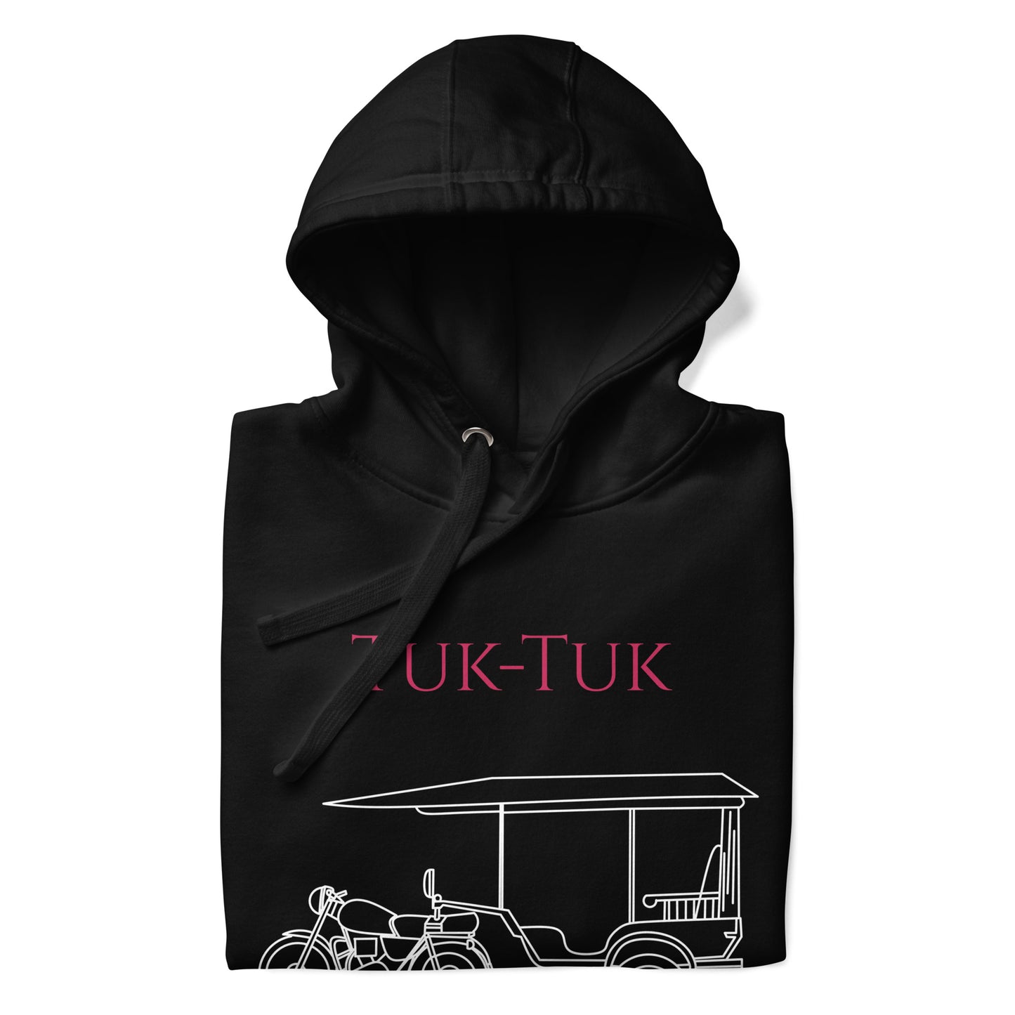 Tuk-Tuk Travel Hoodie – Red & White Edition by Passport Outfitters