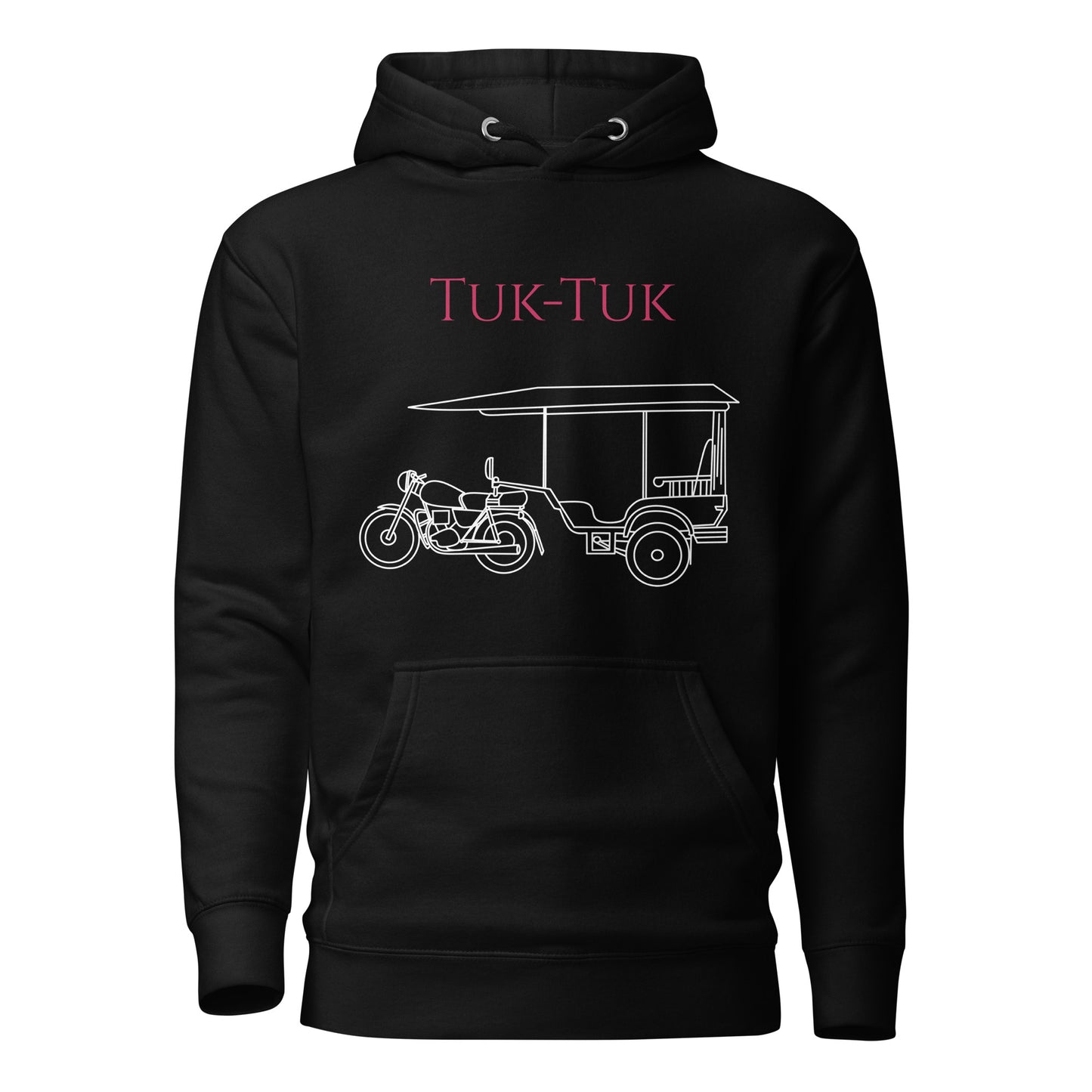 Tuk-Tuk Travel Hoodie – Red & White Edition by Passport Outfitters