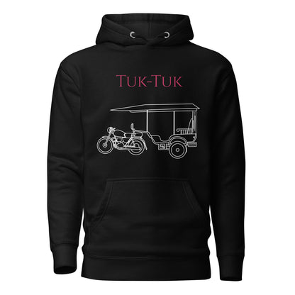Tuk-Tuk Travel Hoodie – Red & White Edition by Passport Outfitters