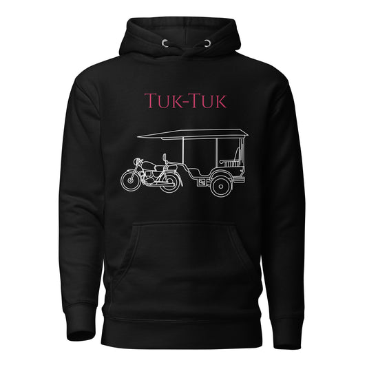 Tuk-Tuk Travel Hoodie – Red & White Edition by Passport Outfitters