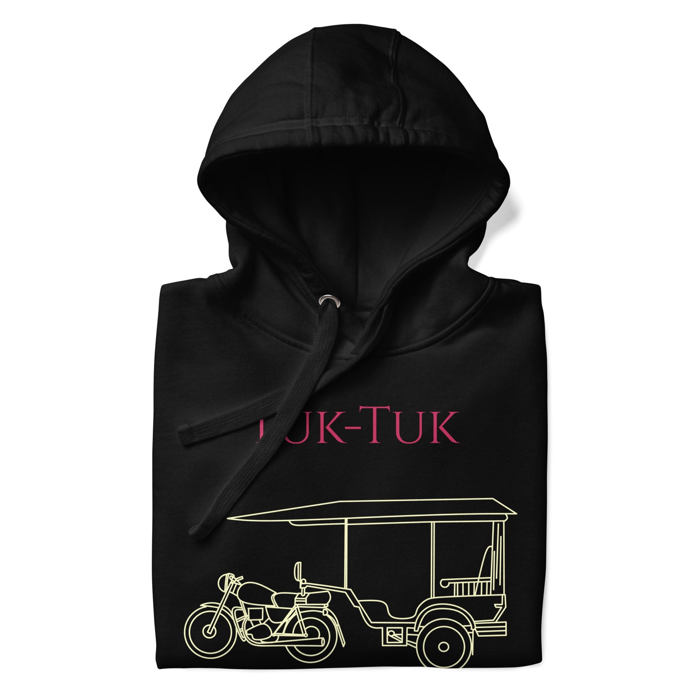 Tuk-Tuk Travel Hoodie – Crimson & Cream Edition by Passport Outfitters