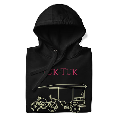 Tuk-Tuk Travel Hoodie – Crimson & Cream Edition by Passport Outfitters
