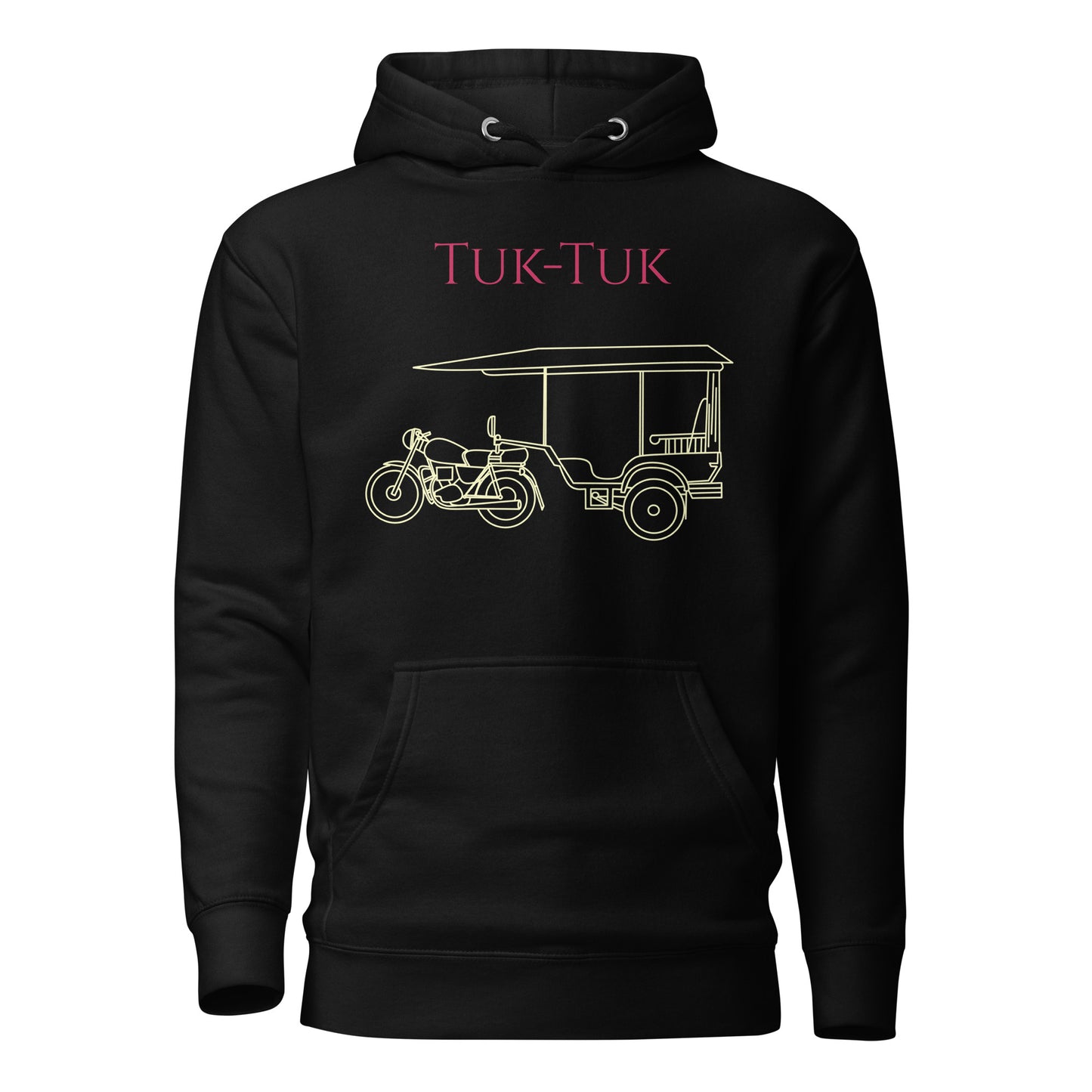Tuk-Tuk Travel Hoodie – Crimson & Cream Edition by Passport Outfitters