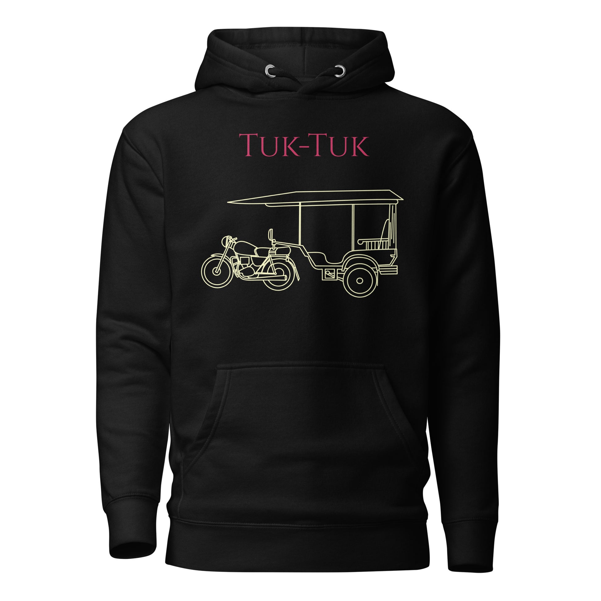 Tuk-Tuk Travel Hoodie – Crimson & Cream Edition by Passport Outfitters