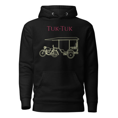 Tuk-Tuk Travel Hoodie – Crimson & Cream Edition by Passport Outfitters