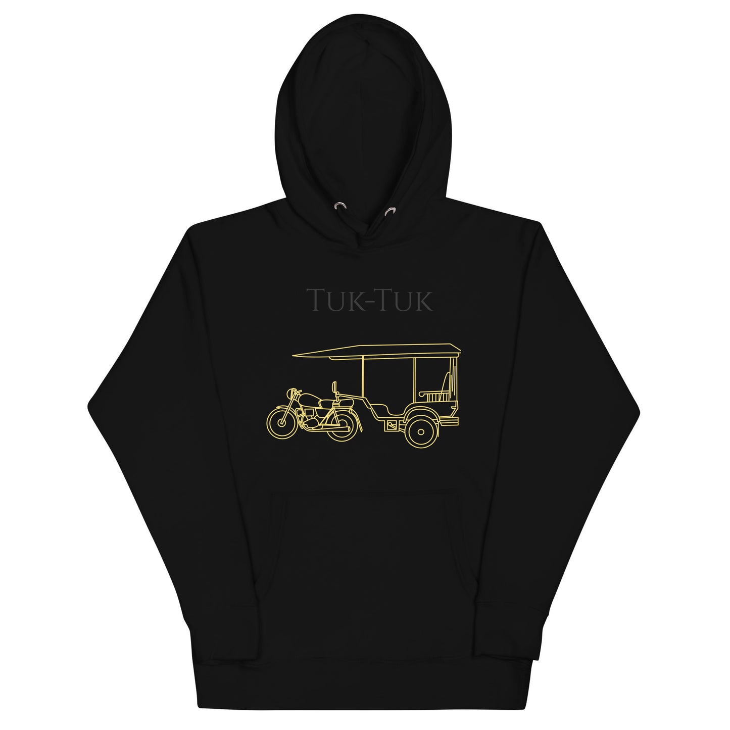 Tuk-Tuk Travel Hoodie – Black & Gold Edition by Passport Outfitters