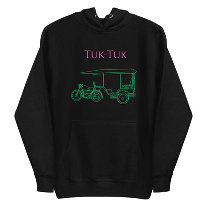 Tuk-Tuk Travel Hoodie – Pink & Green Edition by Passport Outfitters