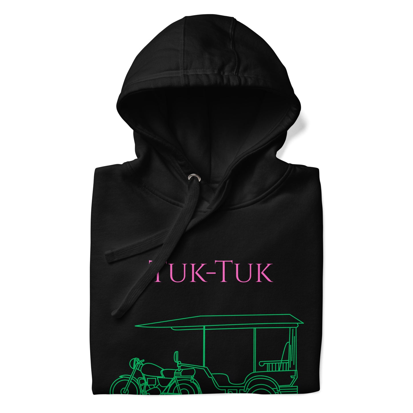 Tuk-Tuk Travel Hoodie – Pink & Green Edition by Passport Outfitters