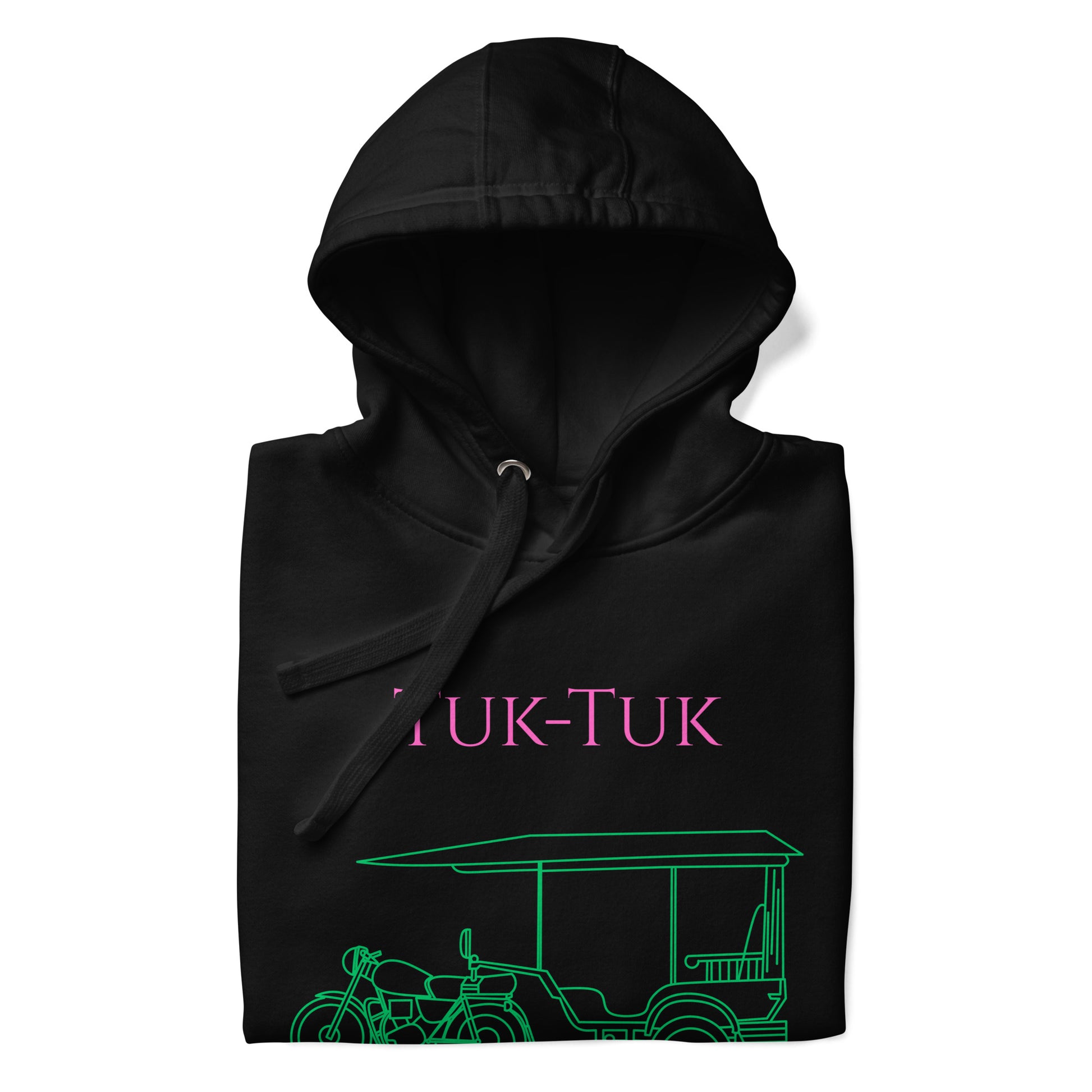 Tuk-Tuk Travel Hoodie – Pink & Green Edition by Passport Outfitters