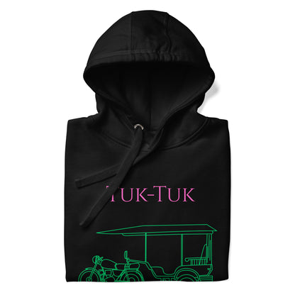 Tuk-Tuk Travel Hoodie – Pink & Green Edition by Passport Outfitters