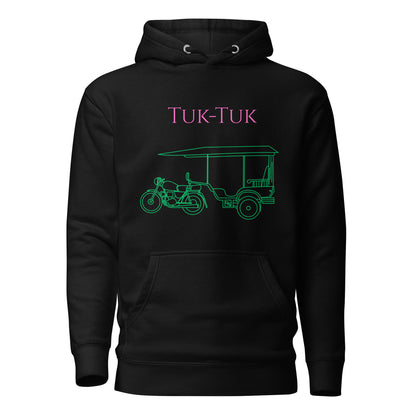 Tuk-Tuk Travel Hoodie – Pink & Green Edition by Passport Outfitters