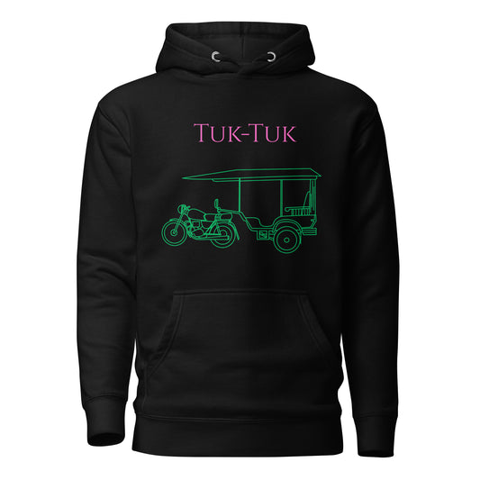 Tuk-Tuk Travel Hoodie – Pink & Green Edition by Passport Outfitters