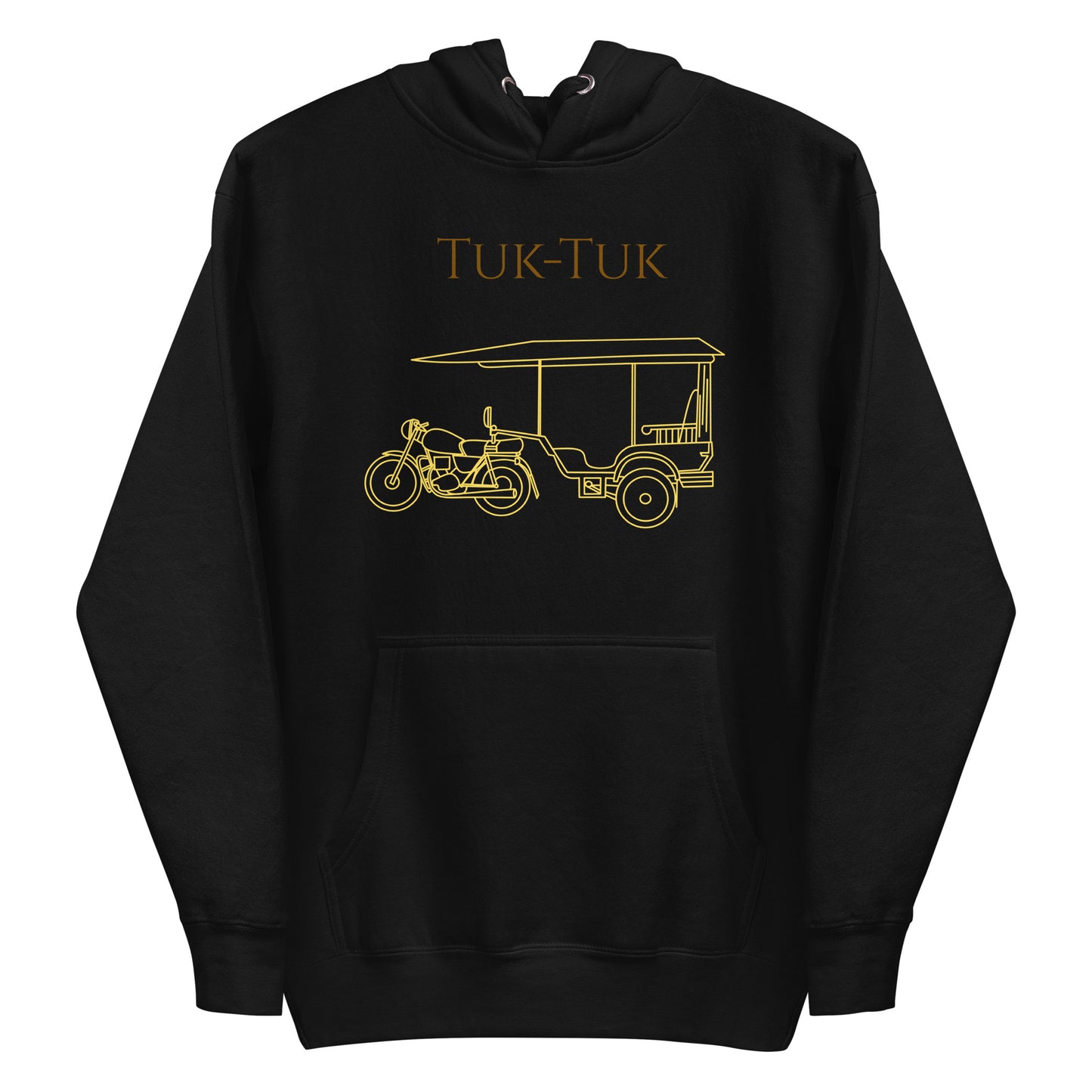 Tuk-Tuk Travel Hoodie – Brown & Gold Edition by Passport Outfitters