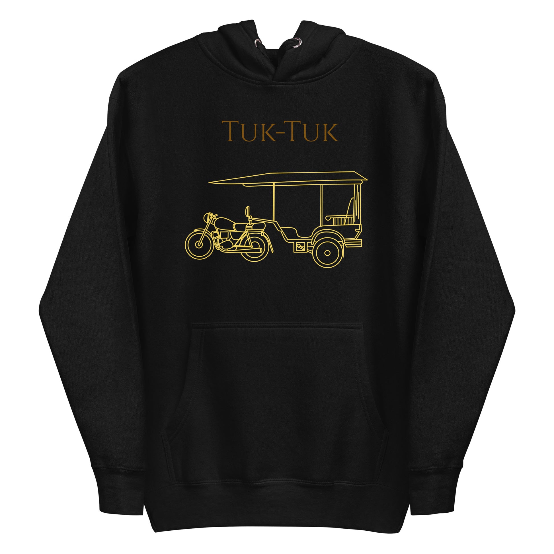 Tuk-Tuk Travel Hoodie – Brown & Gold Edition by Passport Outfitters