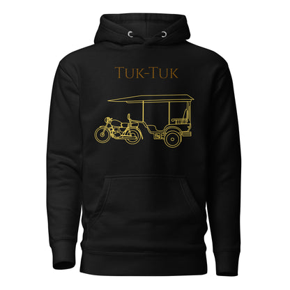 Tuk-Tuk Travel Hoodie – Brown & Gold Edition by Passport Outfitters