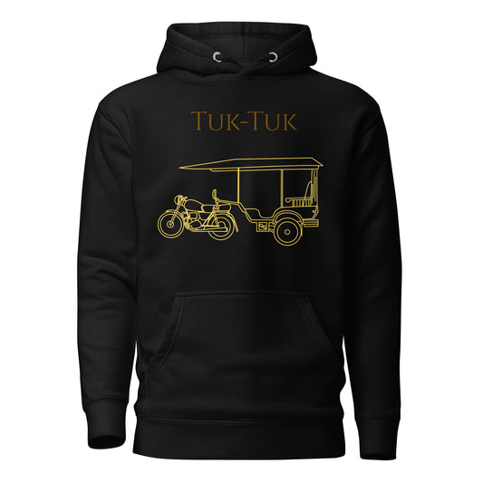 Tuk-Tuk Travel Hoodie – Brown & Gold Edition by Passport Outfitters