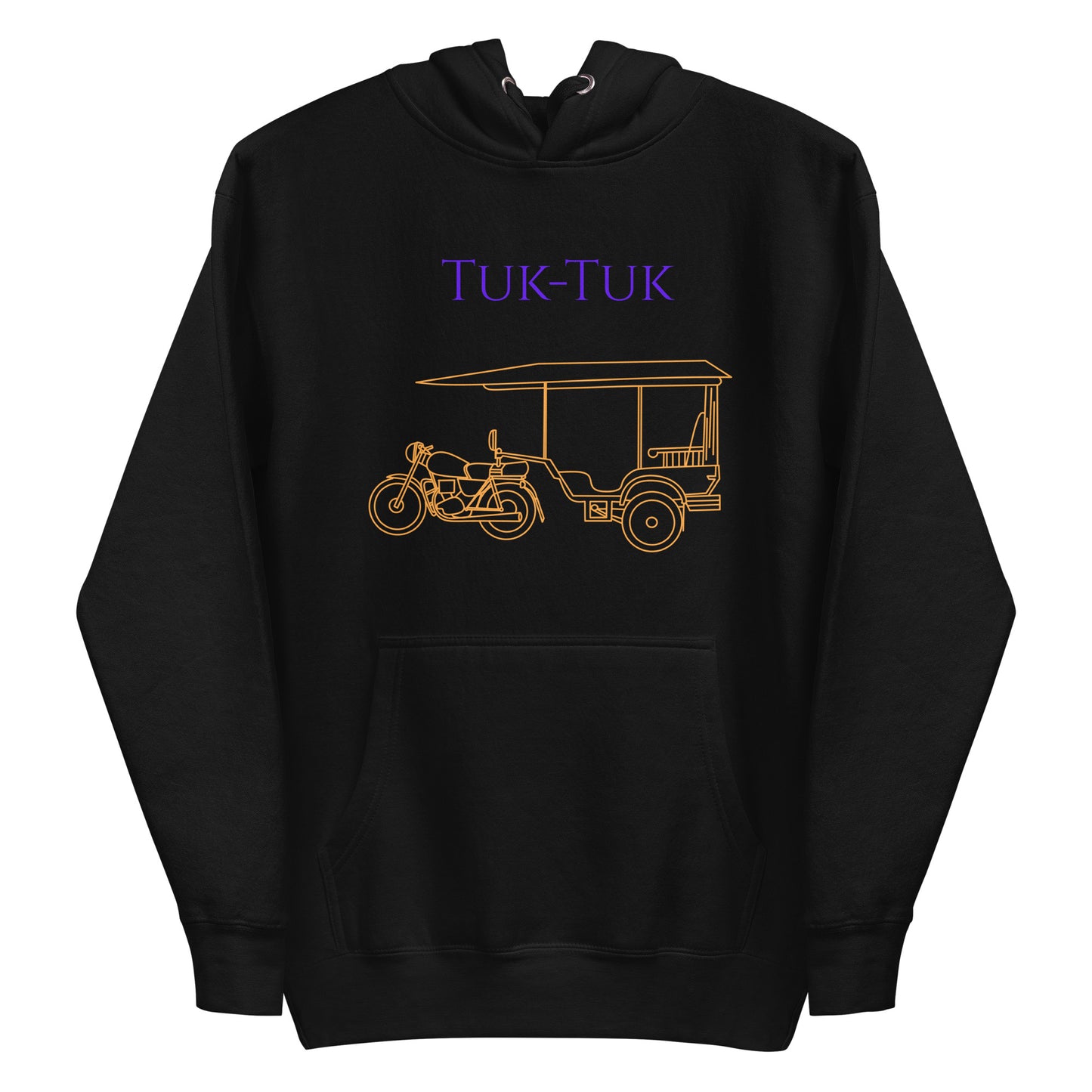 Tuk-Tuk Travel Hoodie – Purple & Gold Edition by Passport Outfitters