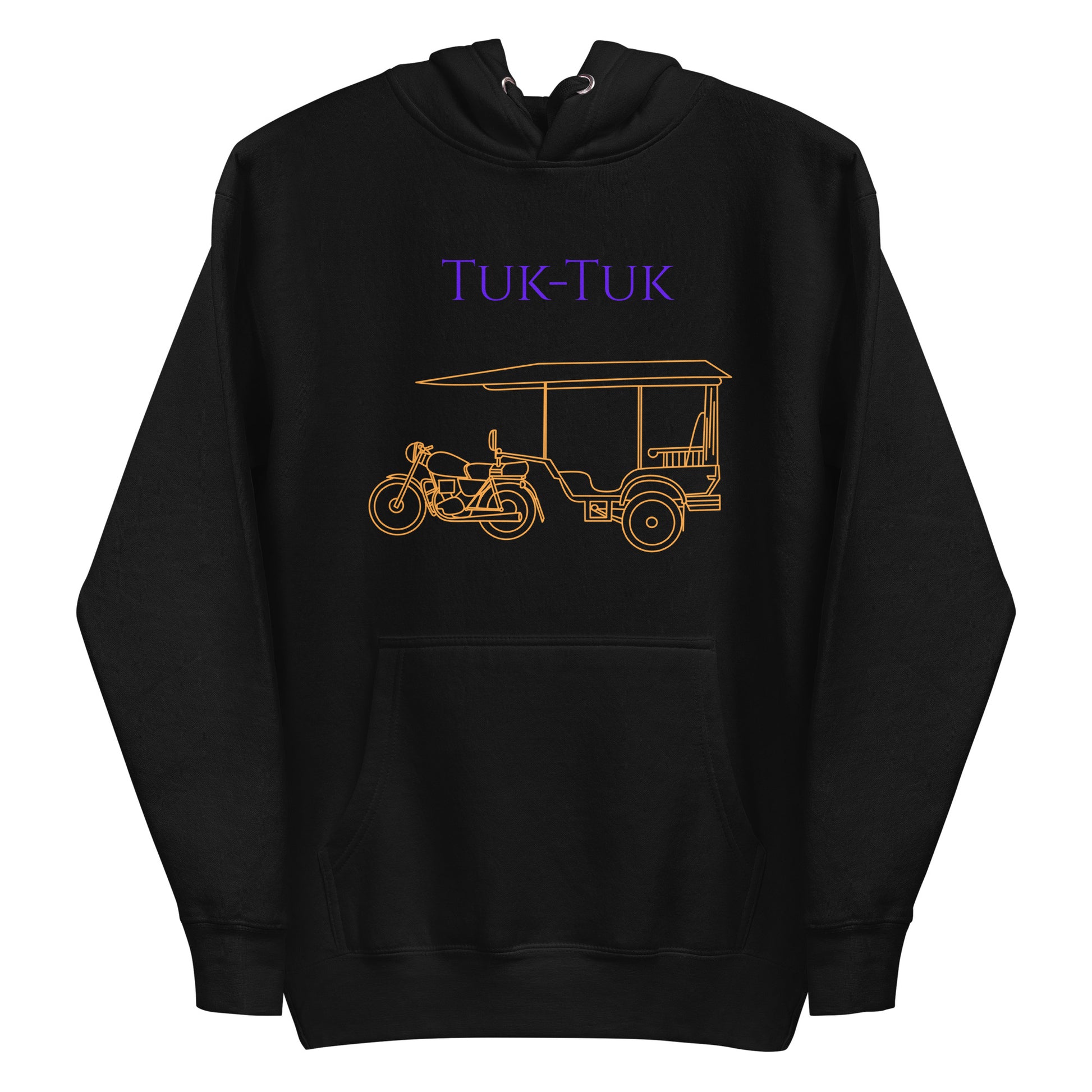 Tuk-Tuk Travel Hoodie – Purple & Gold Edition by Passport Outfitters
