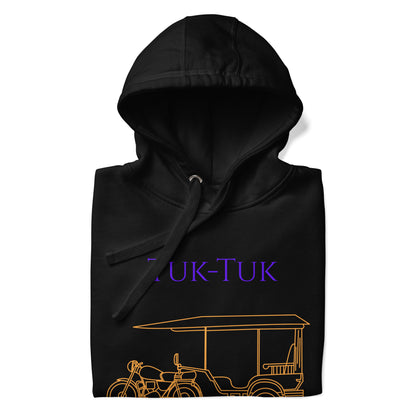 Tuk-Tuk Travel Hoodie – Purple & Gold Edition by Passport Outfitters