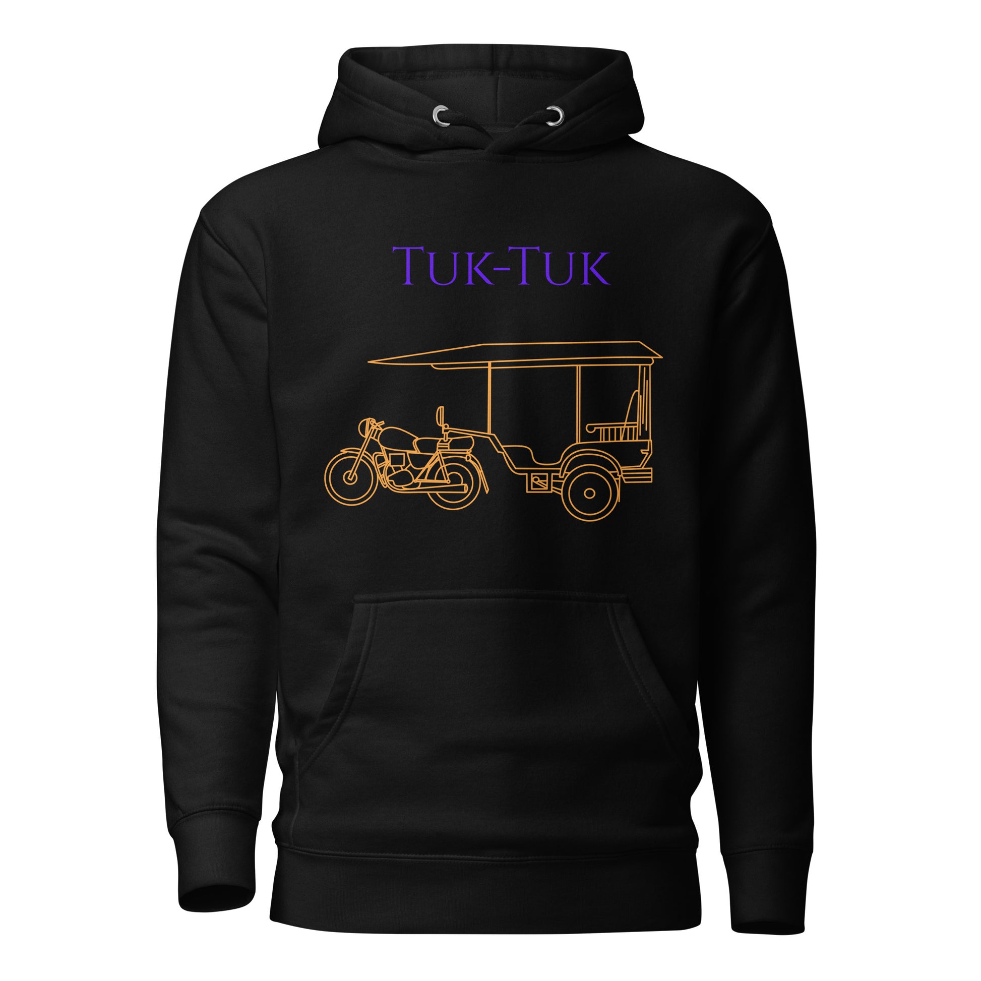 Tuk-Tuk Travel Hoodie – Purple & Gold Edition by Passport Outfitters
