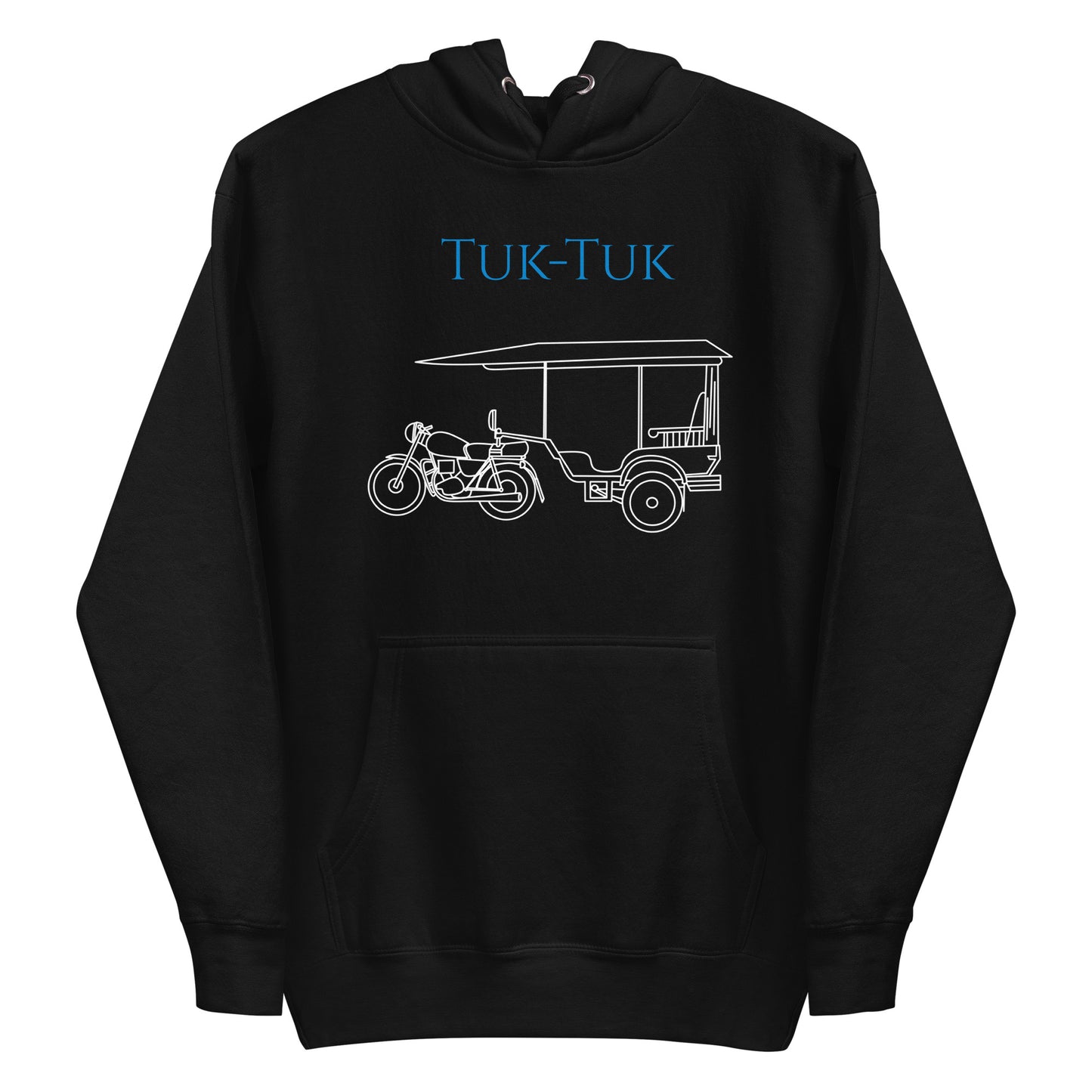 Tuk-Tuk Travel Hoodie – Blue & White Edition by Passport Outfitters