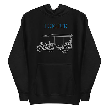 Tuk-Tuk Travel Hoodie – Blue & White Edition by Passport Outfitters