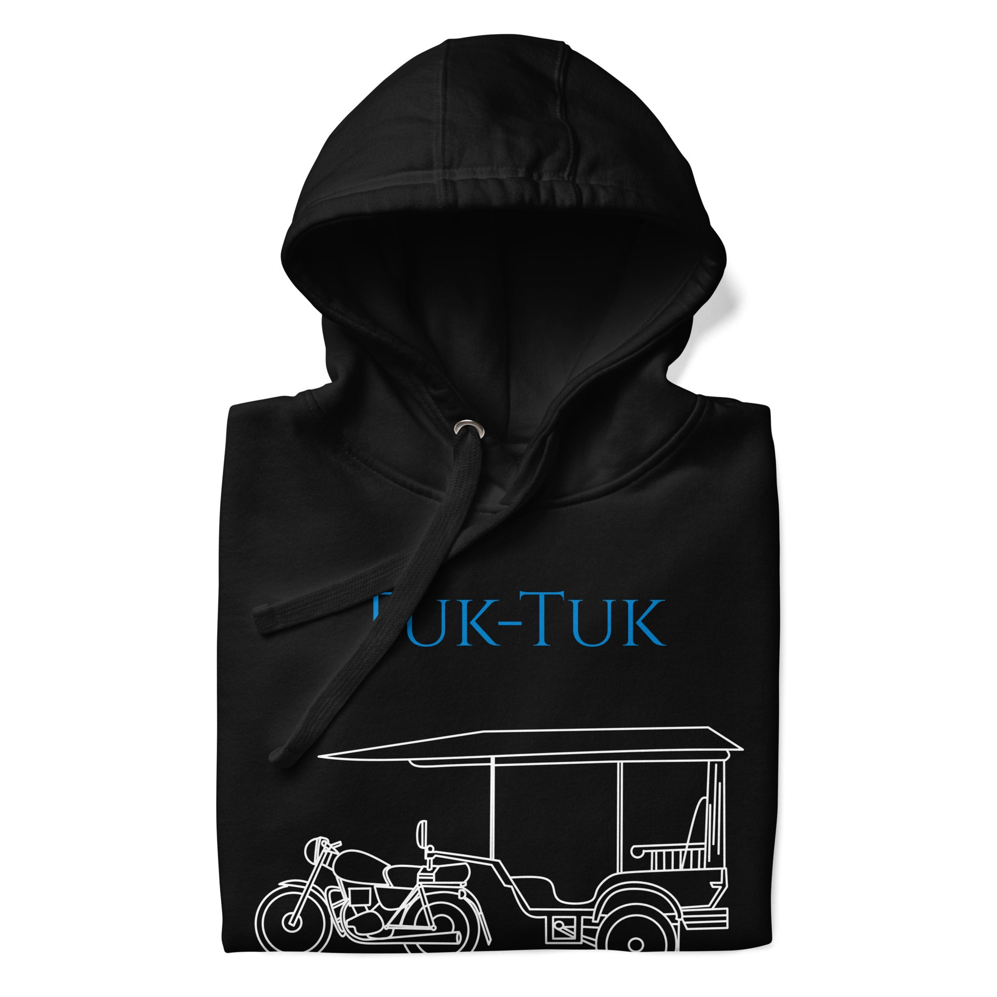 Tuk-Tuk Travel Hoodie – Blue & White Edition by Passport Outfitters