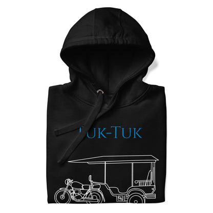 Tuk-Tuk Travel Hoodie – Blue & White Edition by Passport Outfitters