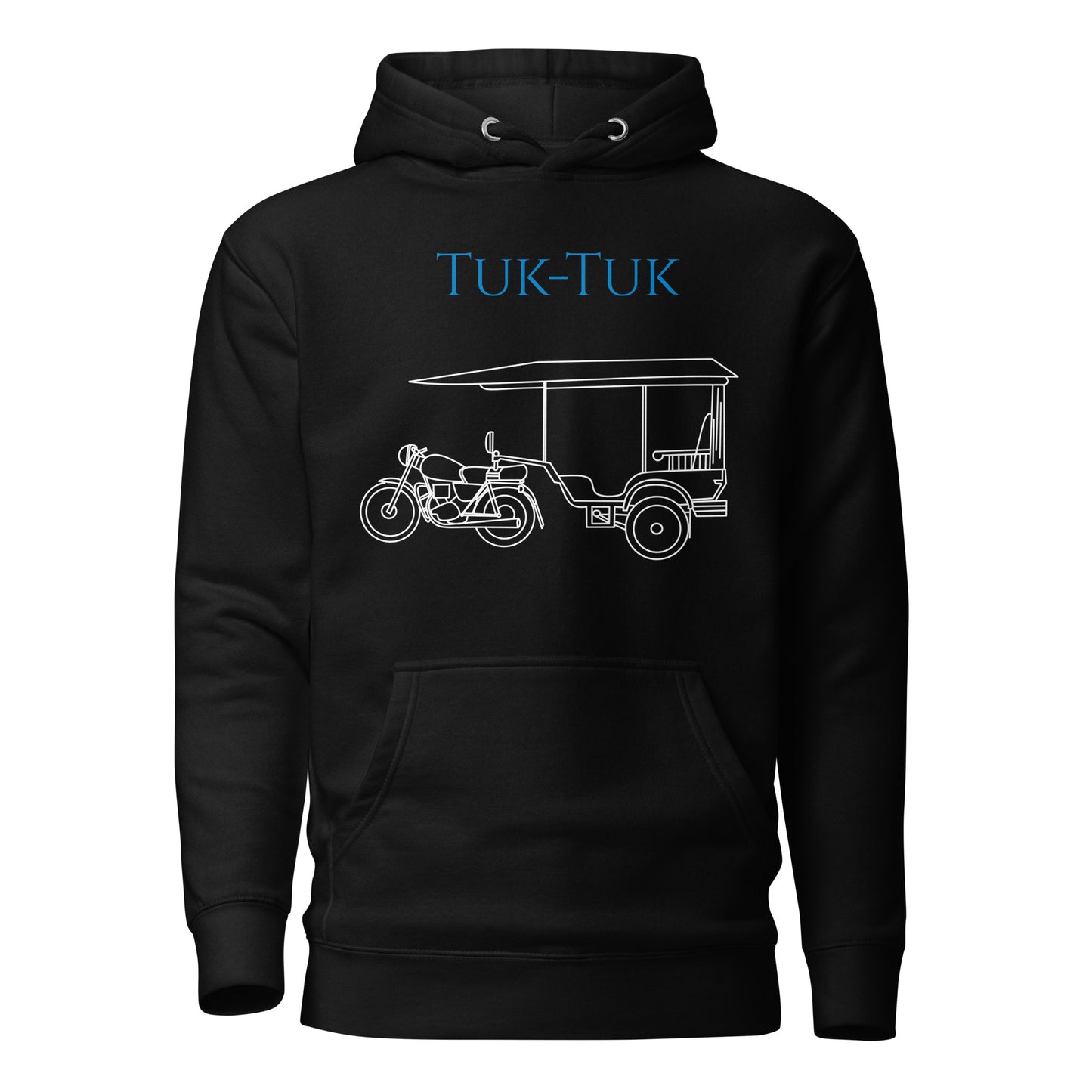 Tuk-Tuk Travel Hoodie – Blue & White Edition by Passport Outfitters