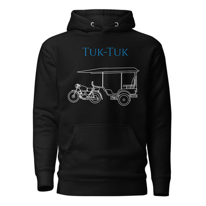 Tuk-Tuk Travel Hoodie – Blue & White Edition by Passport Outfitters