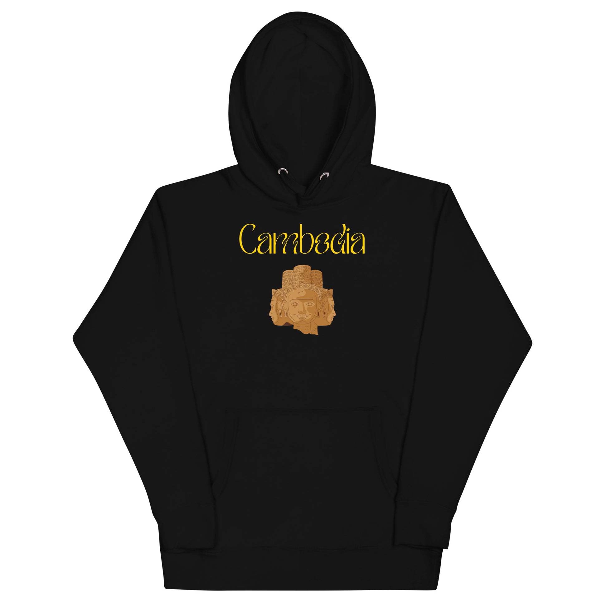 Cambodia Bayon Heritage Hoodie Four Faced Stone Heads | Passport Outfitters by Passport Outfitters