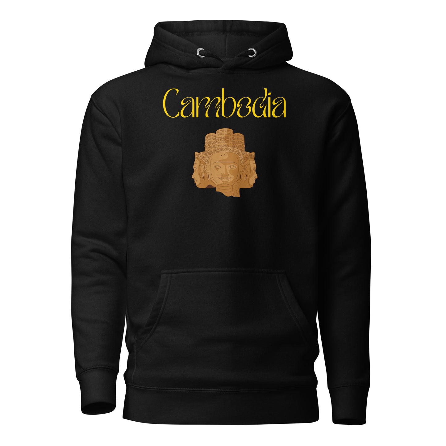 Cambodia Bayon Heritage Hoodie Four Faced Stone Heads | Passport Outfitters by Passport Outfitters